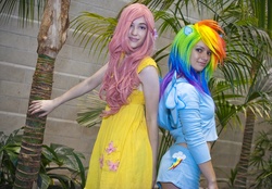 Size: 3256x2265 | Tagged: safe, artist:ladymella, fluttershy, human, g4, anime expo, cosplay, irl, irl human, photo