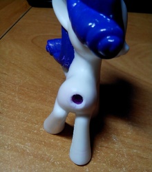 Size: 2448x2776 | Tagged: safe, rarity, g4, hole, implied anus, mcdonald's happy meal toys, merchandise