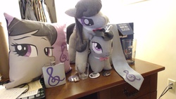Size: 1920x1080 | Tagged: artist needed, safe, octavia melody, g4, irl, photo, pillow, plushie