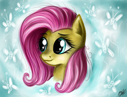 Size: 1024x788 | Tagged: safe, artist:b---k, fluttershy, g4, female, portrait, solo