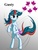 Size: 2500x3269 | Tagged: safe, artist:starbat, gusty, pony, unicorn, g1, cutie mark, female, gradient background, gray background, looking back, rearing, simple background, solo, tail bow