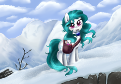 Size: 3377x2346 | Tagged: safe, artist:pridark, oc, oc only, oc:dew droplet, earth pony, pony, mouth hold, potion, solo