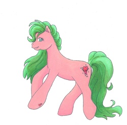 Size: 776x766 | Tagged: safe, artist:bunnygirl16, oc, oc only, earth pony, pony, g1, solo