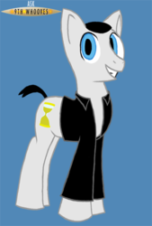 Size: 382x566 | Tagged: safe, artist:sonuw, pony, doctor who, ninth doctor, peacoat, ponified, solo