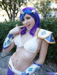Size: 1558x2048 | Tagged: safe, artist:blakstarr, rarity, human, g4, belly button, belly piercing, bellyring, cosplay, irl, irl human, photo, piercing, solo