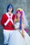 Size: 1333x2000 | Tagged: safe, artist:hereticalsun, artist:sadie-kun, princess cadance, shining armor, human, g4, cosplay, fanimecon, irl, irl human, photo