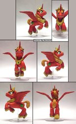 Size: 701x1141 | Tagged: safe, artist:ubrosis, big macintosh, alicorn, pony, g4, alicornified, bigmacicorn, male, princess big mac, race swap, sculpture, solo