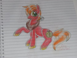 Size: 1024x768 | Tagged: safe, big macintosh, earth pony, pony, g4, male, solo, stallion, traditional art