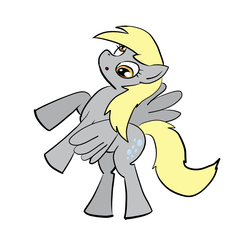 Size: 1000x975 | Tagged: safe, artist:drawsomeponies, derpy hooves, pegasus, pony, g4, female, mare, solo