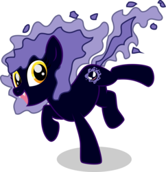 Size: 4573x4720 | Tagged: safe, artist:benybing, gastly, absurd resolution, pokémon, ponified, solo