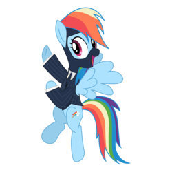 Size: 4500x4500 | Tagged: safe, artist:shadyhorseman, rainbow dash, g4, absurd resolution, female, high five, solo, spy, spy (tf2), team fortress 2