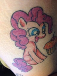 Size: 720x960 | Tagged: safe, pinkie pie, earth pony, pony, g4, female, solo, tattoo