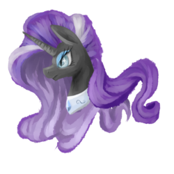 Size: 1600x1600 | Tagged: safe, artist:kimdragon321, nightmare rarity, pony, unicorn, g4, female, mare, simple background, solo, transparent background