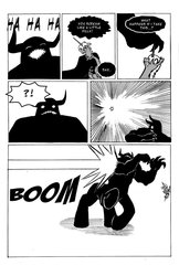 Size: 719x1112 | Tagged: safe, artist:leon-z, lord tirek, oc, g1, g4, comic, monochrome, thunderbolt