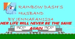 Size: 445x229 | Tagged: safe, artist:jennafan1234, rainbow dash, g4, cargo ship, crack shipping, crossover shipping, female, locomotive, marriage, ms paint, solo, train, wat