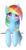 Size: 376x720 | Tagged: safe, rainbow dash, g4, alternate hairstyle, female, hairclip, ponytail, solo