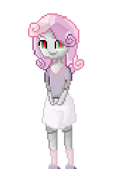 Size: 324x480 | Tagged: safe, artist:rizzych, sweetie belle, human, g4, female, gif, humanized, non-animated gif, pixel art, simple background, solo, sweetie bot, transparent background
