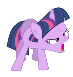 Size: 4006x4222 | Tagged: safe, artist:scritchy, twilight sparkle, g4, absurd resolution, faic, female, hurr, reaction image, simple background, solo, transparent background, vector