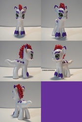 Size: 800x1200 | Tagged: safe, artist:chibisilverwings, gomamon, brushable, customized toy, digimon, ponified, toy