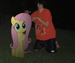 Size: 1600x1347 | Tagged: safe, artist:metalgriffen69, fluttershy, human, g4, brony, forever alone, hover hand, irl, irl human, night, photo, ponies in real life, waifu, why