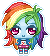 Size: 50x56 | Tagged: safe, artist:heartage, rainbow dash, equestria girls, g4, female, pixel art, solo