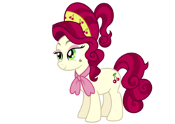 Size: 1052x744 | Tagged: dead source, safe, artist:kiattakatt, cherry jubilee, earth pony, pony, g4, .svg available, female, mare, simple background, solo, svg, transparent background, vector