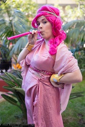 Size: 1365x2048 | Tagged: safe, artist:tiny rage cosplay, pinkie pie, human, g4, 2013, anime los angeles, cosplay, irl, irl human, party horn, photo, solo