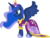 Size: 835x628 | Tagged: dead source, safe, artist:kiattakatt, princess luna, alicorn, pony, g4, clothes, dress, female, mare, simple background, solo, svg, transparent background, vector