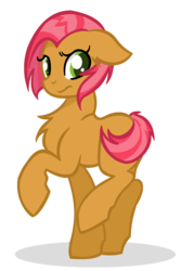 Size: 1225x1833 | Tagged: safe, artist:longtail448, babs seed, earth pony, pony, g4, chest fluff, female, simple background, solo, transparent background