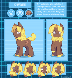 Size: 802x866 | Tagged: safe, artist:square-heart, oc, oc only, oc:kaybee, earth pony, pony, female, hat, mare, solo