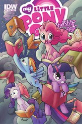 Size: 2063x3131 | Tagged: safe, idw, pinkie pie, rainbow dash, rarity, twilight sparkle, g4, comic, cover