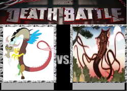 Size: 840x600 | Tagged: safe, discord, g4, death battle, meme, the legend of korra, vaatu