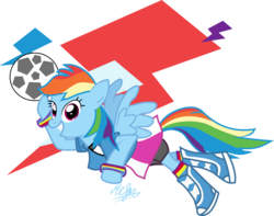 Size: 1740x1368 | Tagged: safe, artist:meganlovesangrybirds, rainbow dash, g4, clothes, equestria girls outfit, female, football, simple background, solo, transparent background