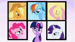 Size: 853x479 | Tagged: safe, screencap, applejack, fluttershy, pinkie pie, rainbow dash, rarity, twilight sparkle, g4, the ticket master, angry, animated, argument, female, mane six