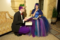 Size: 3888x2592 | Tagged: safe, spike, twilight sparkle, human, g4, cosplay, irl, irl human, photo