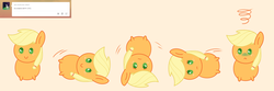 Size: 3000x1000 | Tagged: safe, artist:verminshy, applejack, g4, barrel roll, blob, dizzy, do a barrel roll, tumblr