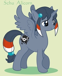 Size: 974x1200 | Tagged: safe, artist:hiina, alicorn, pony, cutie mark, football, inazuma eleven, inazuma eleven go, ponified, shuu, solo