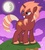 Size: 1000x1118 | Tagged: safe, artist:hiina, hengstwolf, pony, unicorn, werewolf, cutie mark, garshya wolfein, inazuma eleven, inazuma eleven go, inazuma eleven go chrono stone, moon, ponified, solo