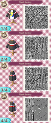 Size: 400x960 | Tagged: safe, flash sentry, equestria girls, g4, 3ds, animal crossing, animal crossing: new leaf, barely pony related, clothes, equestria girls outfit, qr code