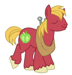 Size: 2339x2437 | Tagged: safe, artist:grethe--b, big macintosh, earth pony, pony, g4, male, simple background, solo, stallion, transparent background, vector