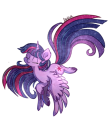 Size: 800x926 | Tagged: safe, artist:jigglybelle, twilight sparkle, alicorn, pony, g4, chest fluff, cute, ear fluff, eyes closed, female, mare, simple background, solo, spread wings, transparent background, twiabetes, twilight sparkle (alicorn), unshorn fetlocks, wings