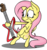 Size: 1074x1142 | Tagged: safe, fluttershy, pony, g4, bipedal, female, guitar, musical instrument, solo