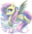 Size: 657x719 | Tagged: safe, artist:draggincat, fluttershy, butterfly, pegasus, pony, g4, cloud, cute, female, mare, shyabetes, sky, solo, spread wings, wings