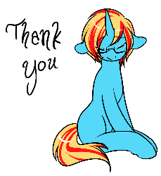 Size: 939x1023 | Tagged: safe, artist:azure-doodle, oc, oc only, animated, crying, cute, glasses, sitting, solo, thank you
