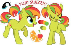 Size: 1126x710 | Tagged: safe, artist:ivyhaze, oc, oc only, earth pony, pony, cute, female, mare, rum swizzle, solo