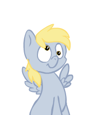 Size: 221x233 | Tagged: safe, artist:fangkittyartist, derpy hooves, pegasus, pony, g4, animated, derp, female, mare, solo