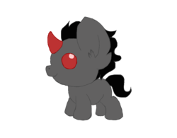 Size: 920x718 | Tagged: safe, artist:angrykarin666, king sombra, pony, g4, baby, baby pony, colt, colt sombra, cute, foal, male, reborn, solo