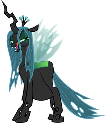 Size: 874x1019 | Tagged: safe, queen chrysalis, g4, female, pregnant, pregnant edit, queen pregalis, solo