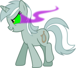 Size: 1388x1244 | Tagged: safe, artist:vector-brony, lyra heartstrings, pony, unicorn, g4, corrupted, dark lyra, female, horn, mare, possessed, simple background, solo, sombra eyes, transparent background, vector