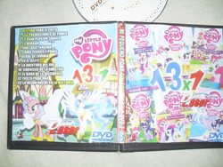 Size: 960x720 | Tagged: safe, princess celestia, oc, pony, g4, bootleg, cover, dvd, dvd cover, spanish